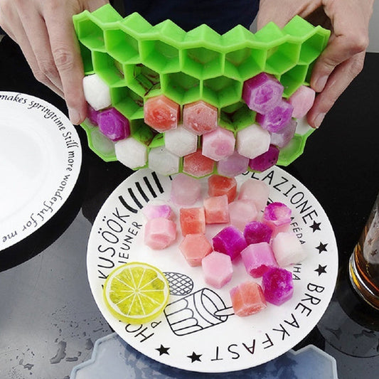 0998  Silicone Ice Cube Trays Multi Color
