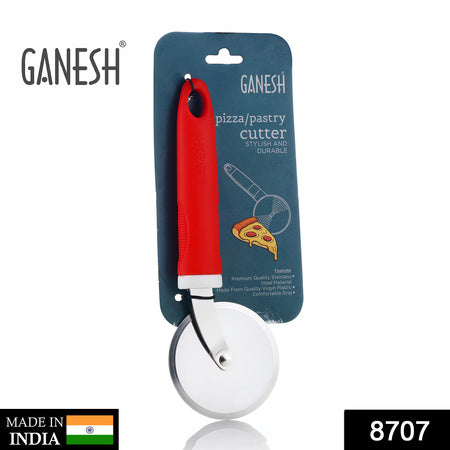 8707 Ganesh Ganesh Pizza  Pastry Cutter Wheel Pizza Cutter  (Stainless Steel)