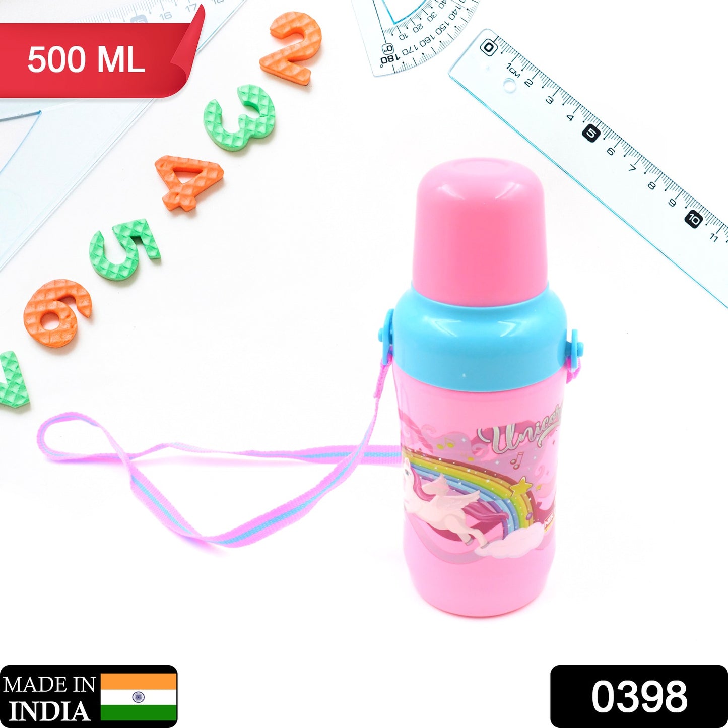 0398 Plastic Sports Water Bottle 500ml