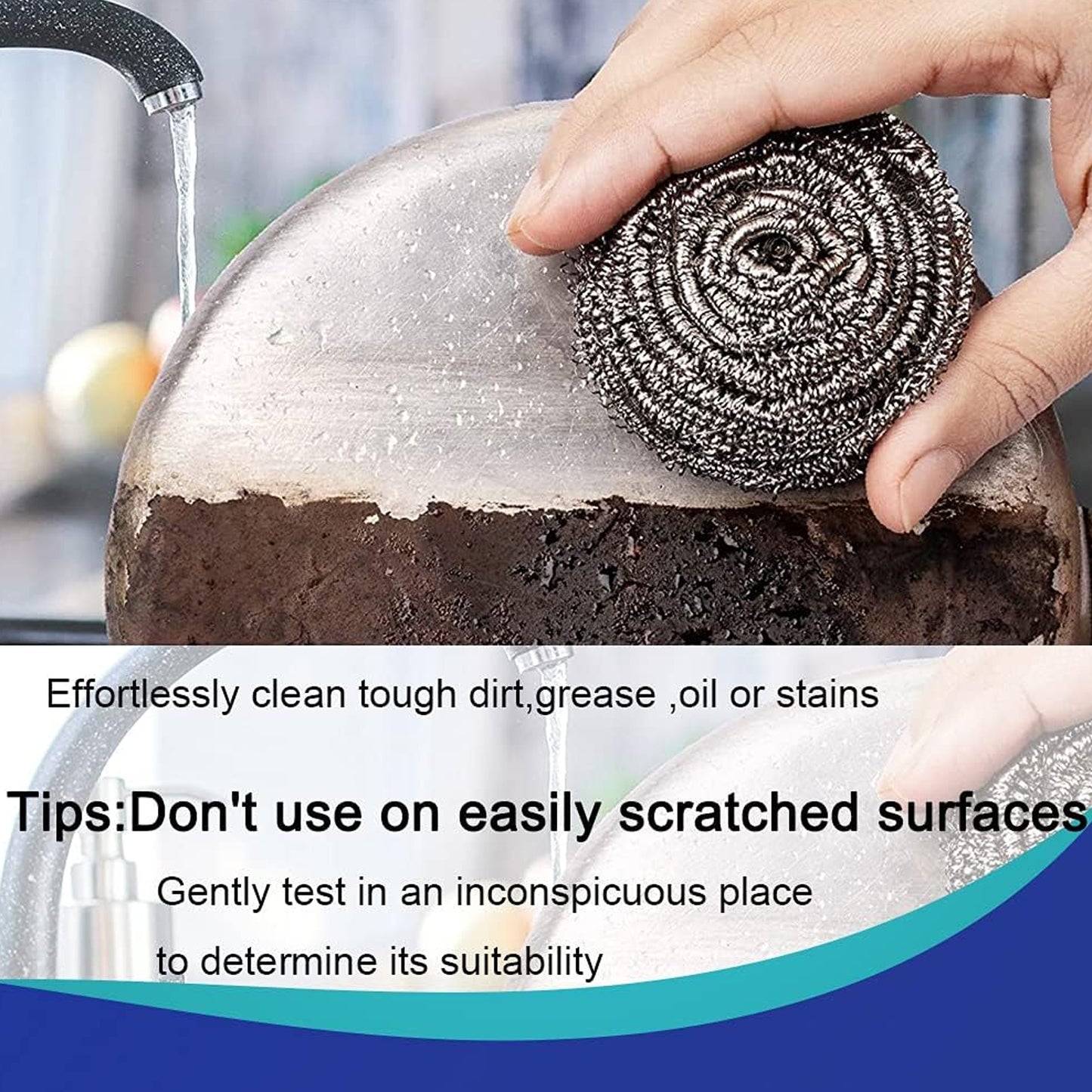12929 Kitchen Cleaning Scouring Sponge Set (6 Pcs Set)