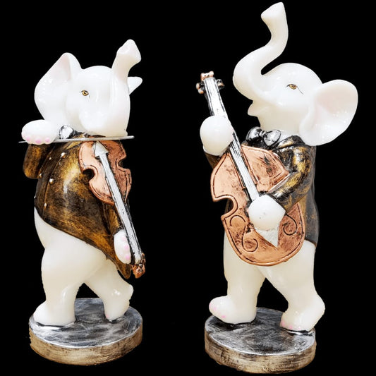 Pair of Appu Playing Violin and Gitar Decorative Gift H – 25 cm