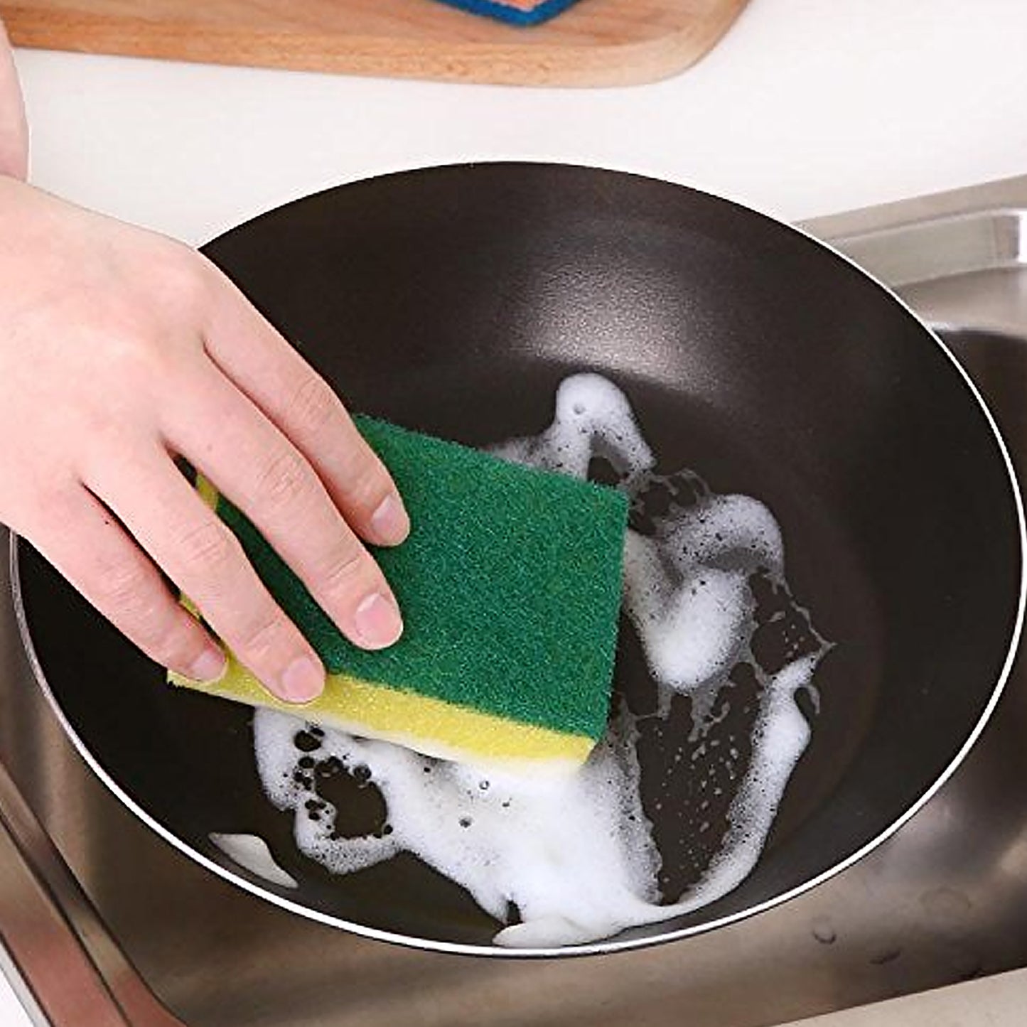 12929 Kitchen Cleaning Scouring Sponge Set (6 Pcs Set)