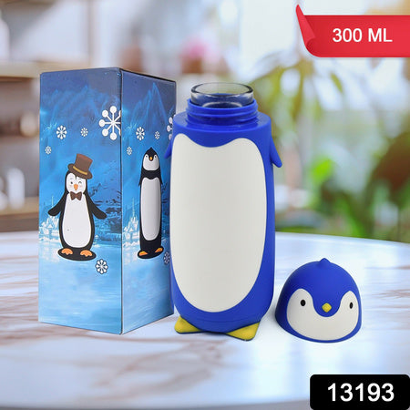 Penguin Water Bottle Penguin Cartoon Water Bottle Funny Travel Mug Insulated Inner Glass Vacuum Water Bottle