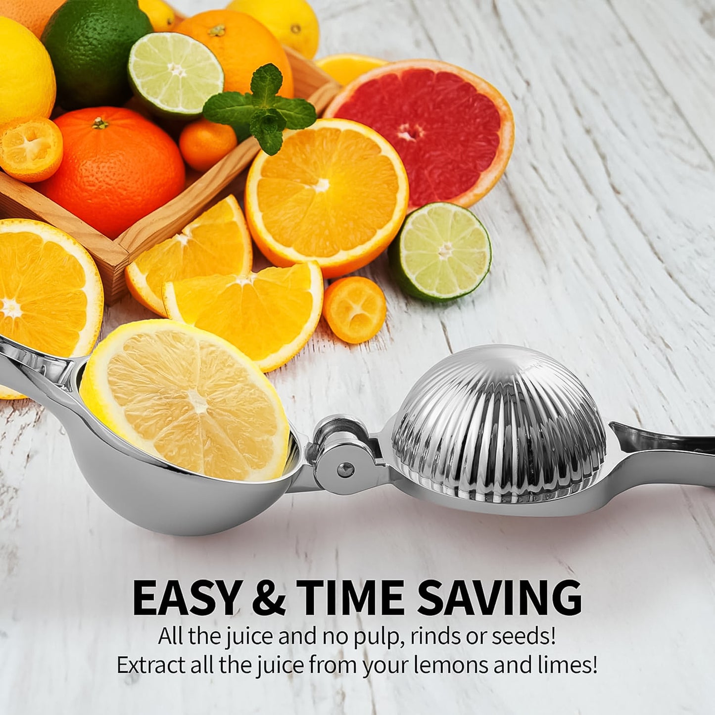 Premium Heavy-duty Stainless Steel Lemon Squeezer Press 1 Pc