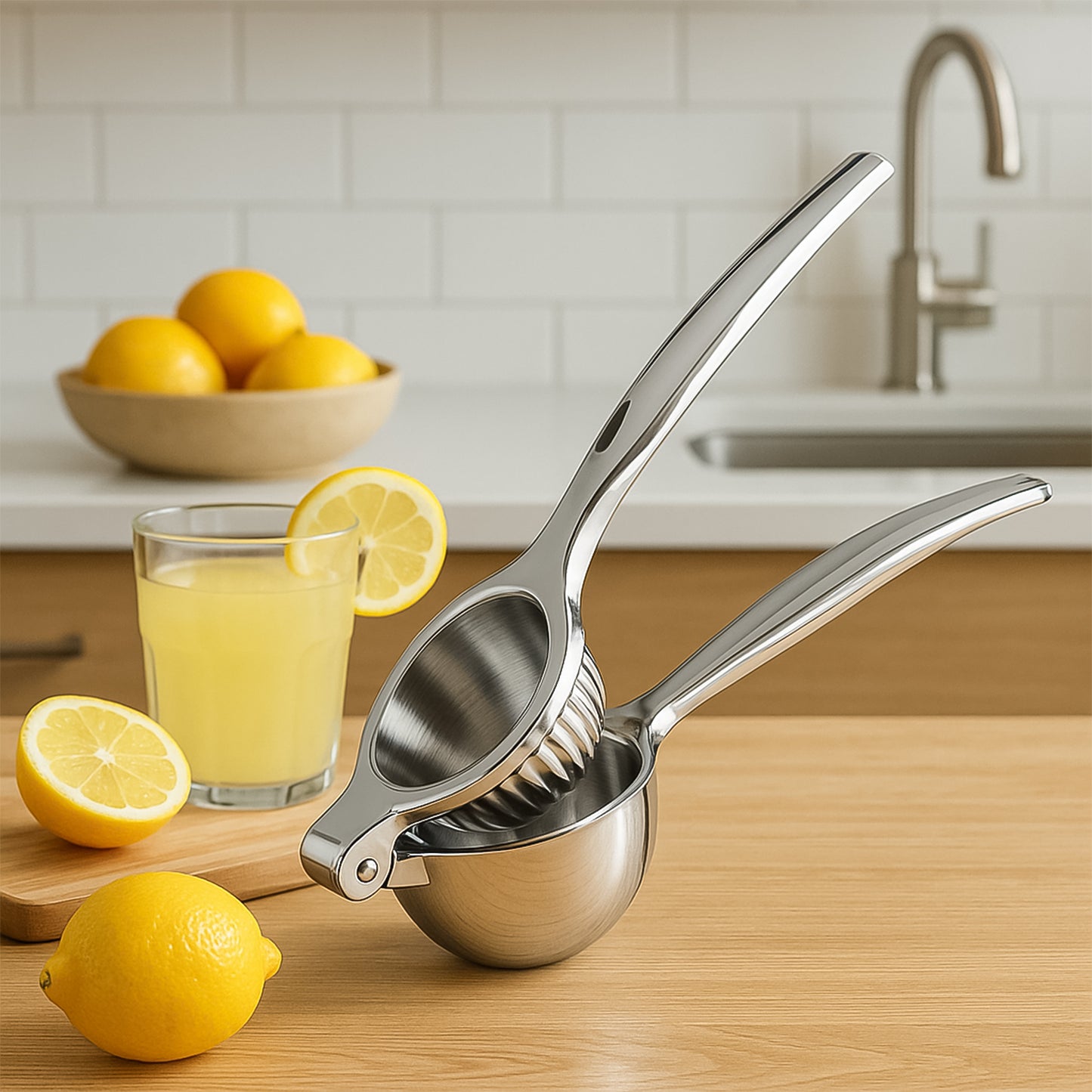 Premium Heavy-duty Stainless Steel Lemon Squeezer Press 1 Pc